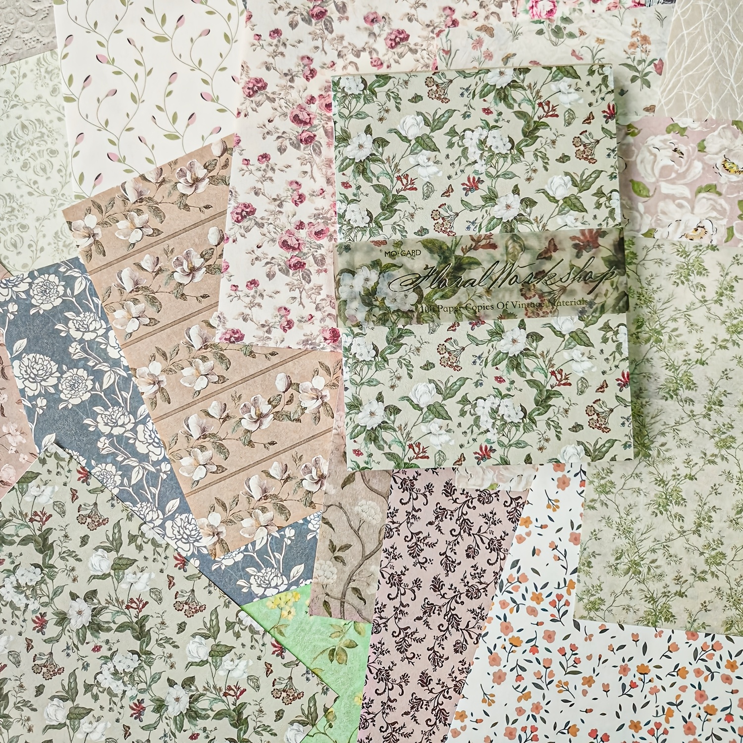 E-shop von Blatt Retro-Blumen Schreibmaterial Buch DIY Dekoration Handbuchungsmaterial