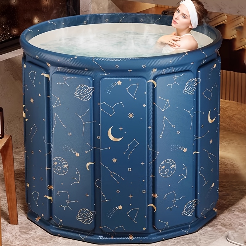 Spacious Foldable Bathtub with Extended Legs