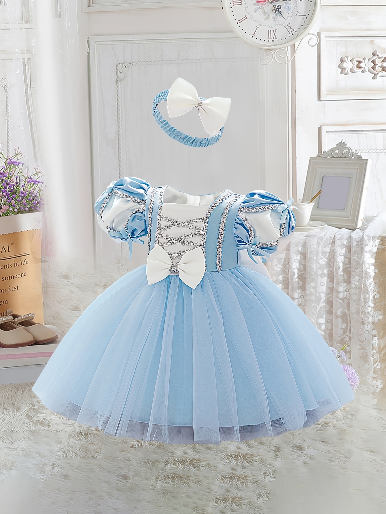 light up prom dress ZAPAKA Women Light Blue Prom Dress A-Line One Shoulder Sequin Party Dress  with Appliques
