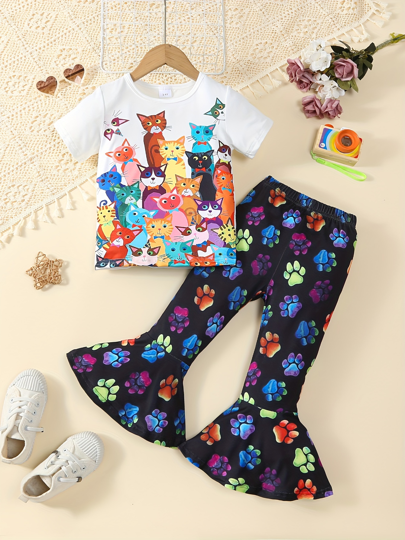 bell bottom pants for kids sold on Temu New Zealand