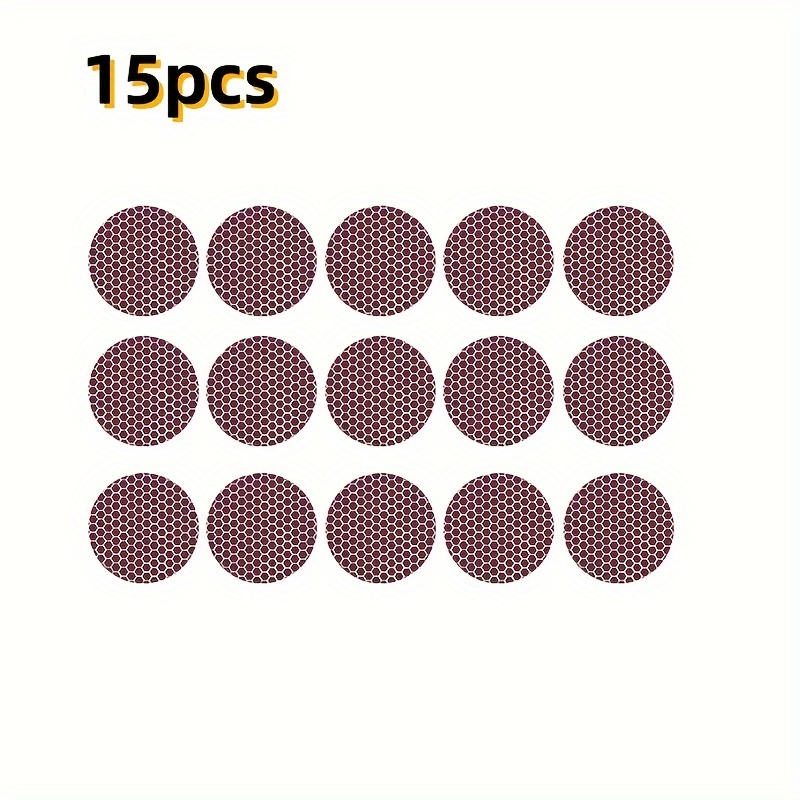 

15 Pack (sheet), 1 Inch Round Head Stickers, Wasp/dot Pattern Lighter Paper, With Adhesive Pre-cut Into Round Shapes For Easy Lighting, Suitable For Cans, Fireplace Matches, Candle Boots Stickers