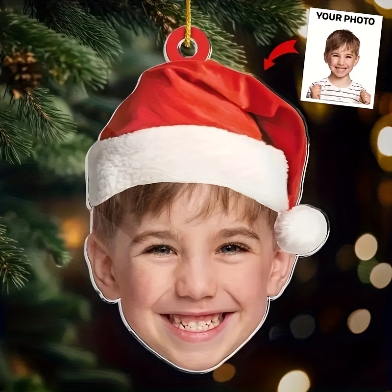 TEMU A Customizable Acrylic Christmas Ornament - Personalize Your 's First Christmas Keepsake - A Unique Holiday Gift For New Parents - Made From