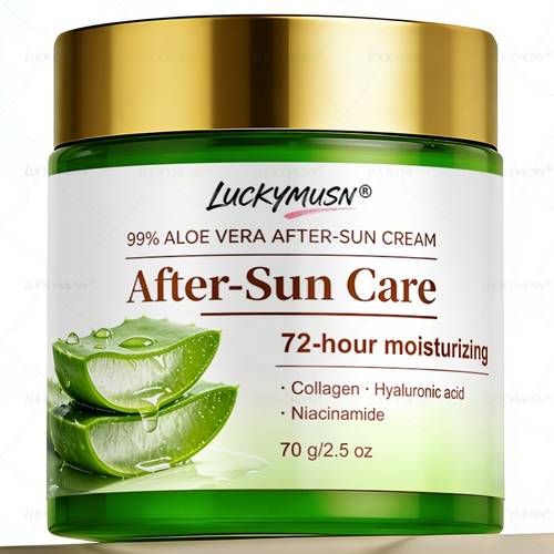 aloe vera moisturizing cream 72 hour long lasting hydration and moisturization leaving skin smooth contains collagen retinol hyaluronic acid and niacinamide light and non greasy ideal for care and a great gift