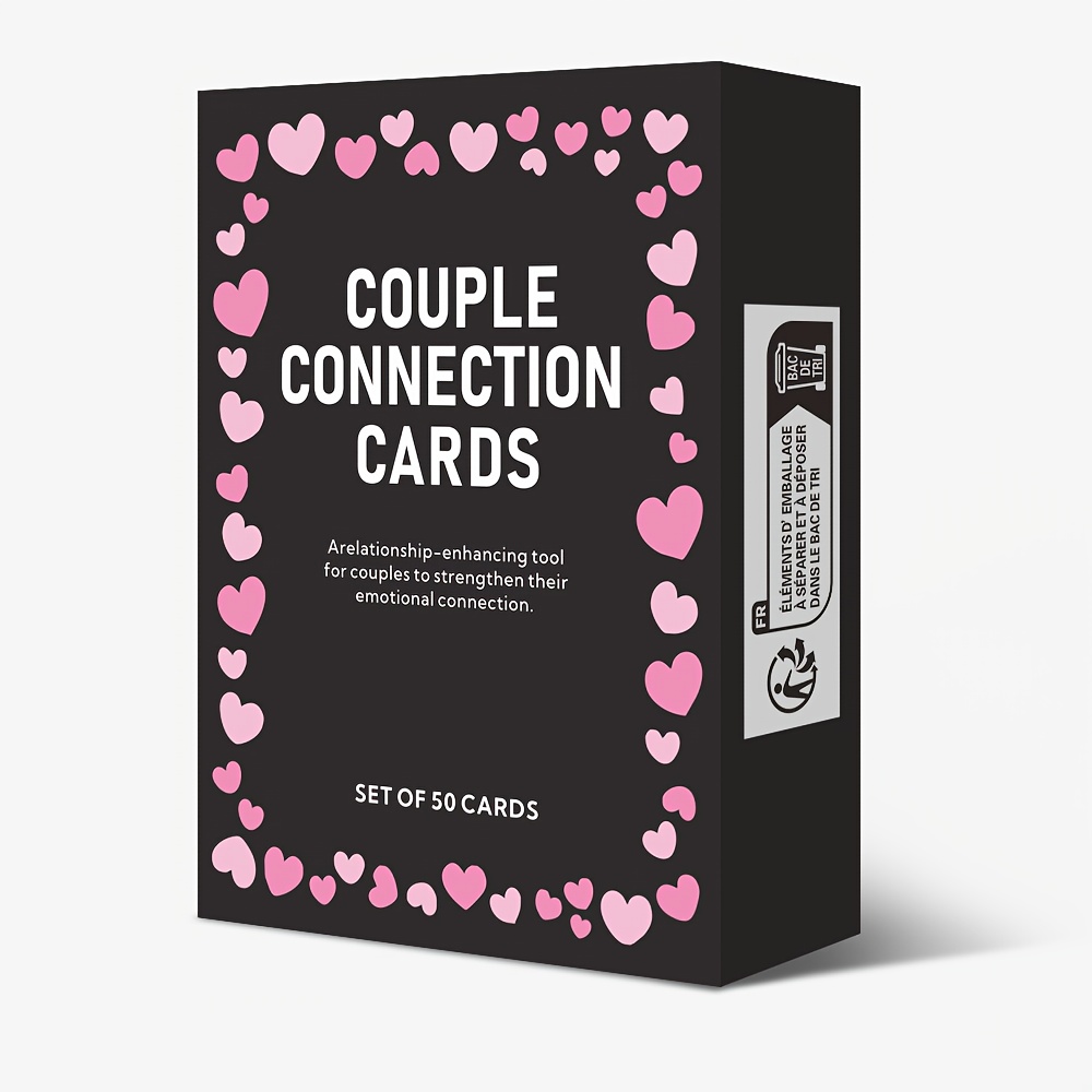 TEMU 1pc Couple Interaction Card Game Partner Board Game Conversation Cards Icebreaker Card Game For Enhancing Intimacy Between Suitable For Date