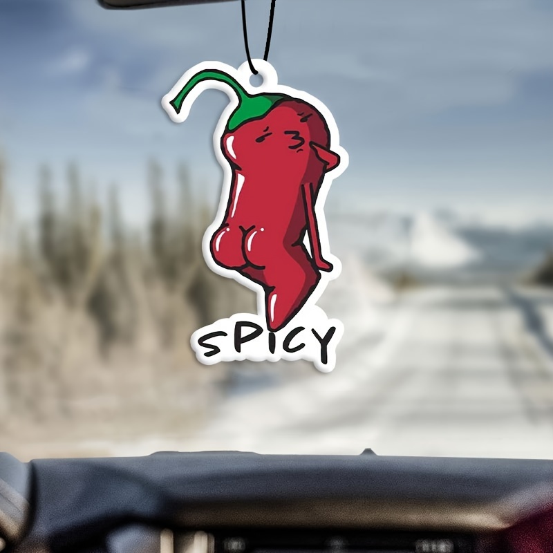 

Sexy Spicy Pepper Car Air Freshener - Car Mirror Hanging Fragrance Car Aromatherapy Tablet - Car Interior Decoration - Gifts For Friend/wife