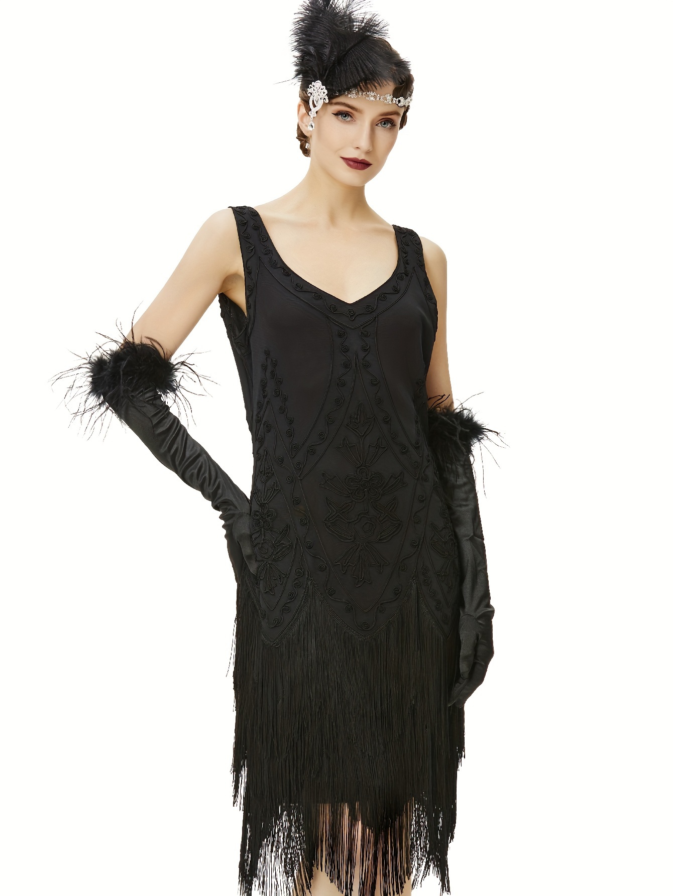 1920s flapper dress roaring 20s great costume dress - Temu