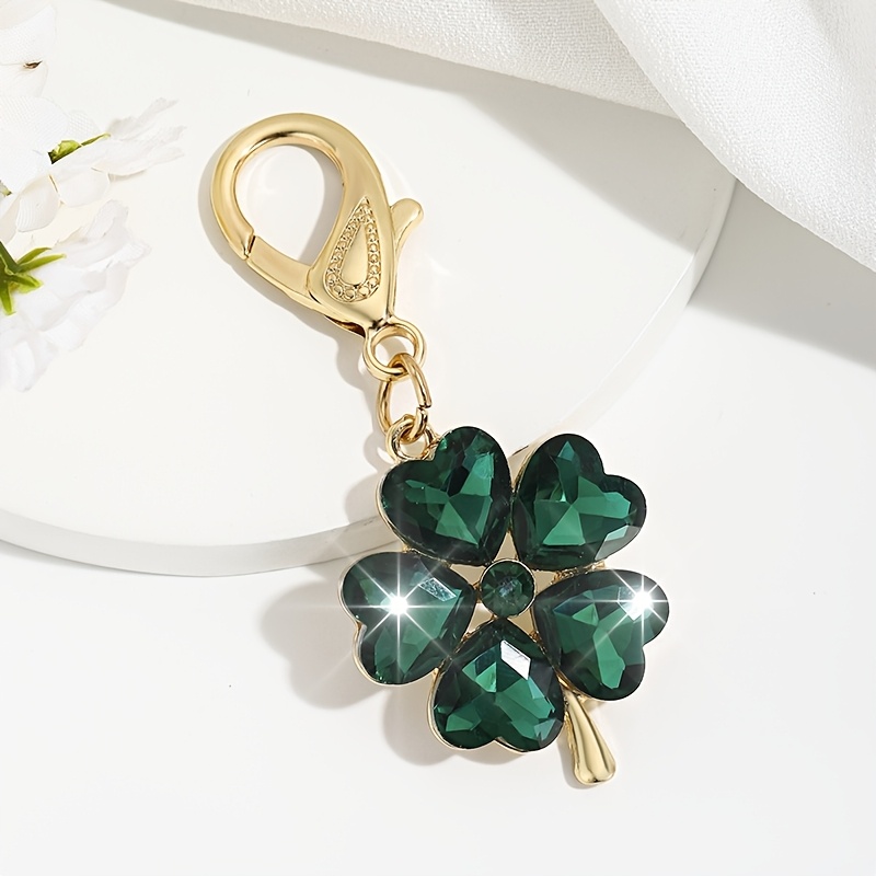 Stylish Korean-style Five-leaf Clover Keychain Bag Accessory