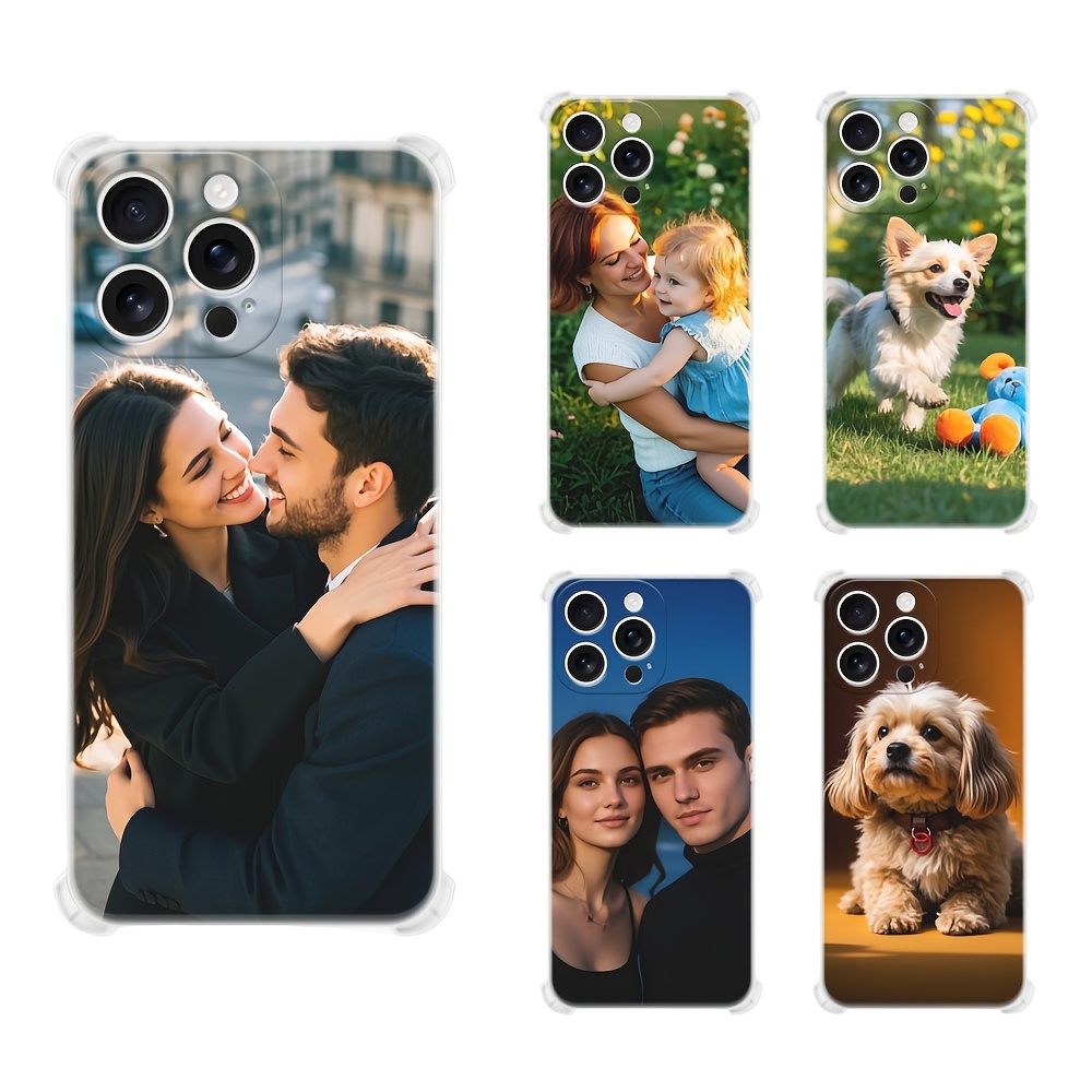 DIY Customized Four-corner Anti-fall Transparent Mobile Phone Case with Custom Photo for iPhone 16 15 14 13 11 11 Pro Max Plus X Xs Max Made of TPU Material, Scratch-resistant and Wearable, Lightweight and Portable, Simple and Fashionable - Image 4