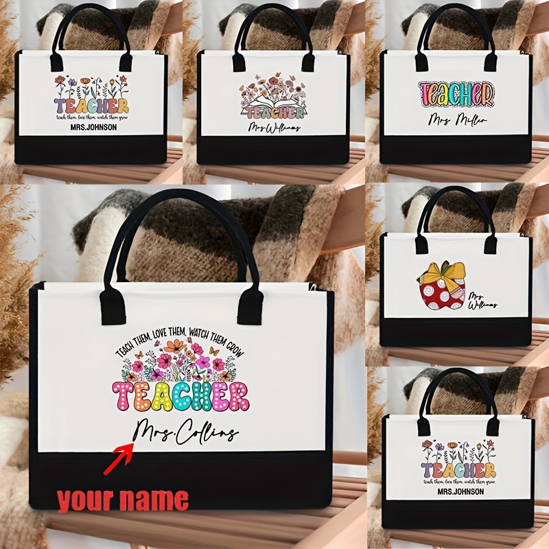 

Teacher Personalized Tote Bag, Polyester, , -, , Teacher Appreciation , , Laptop Bag, No Accessories Included