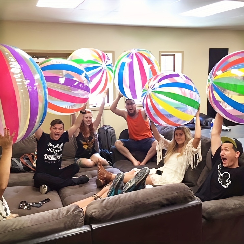 Rainbow Beach Ball Set for Summer Fun