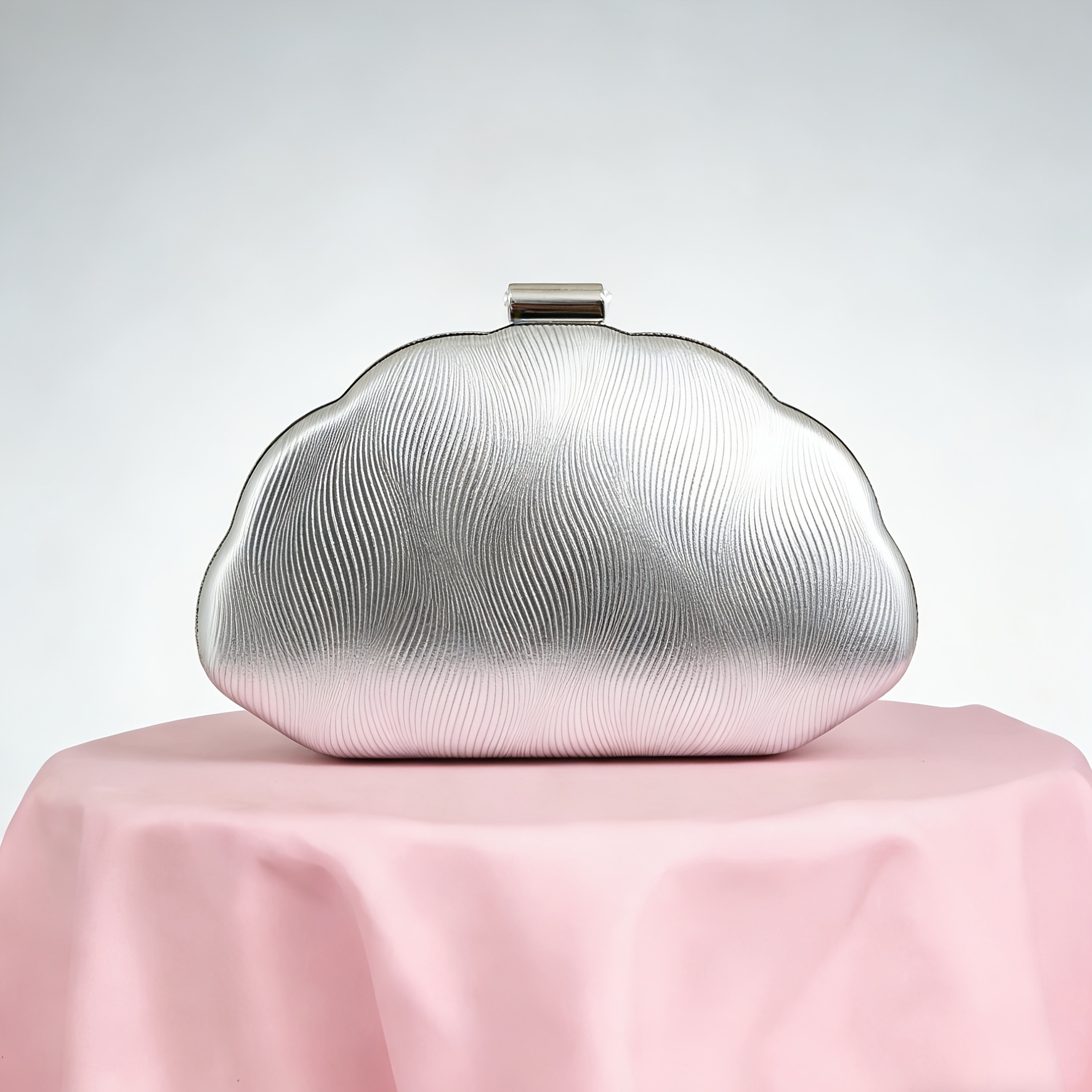 TEMU 2025 New High-end Shell-shaped Evening Clutch, Banquet Bag, Party Bag, Formal Dress Bag, Prom Dress Handbag, Chain Bag, Wedding Bag, Women's