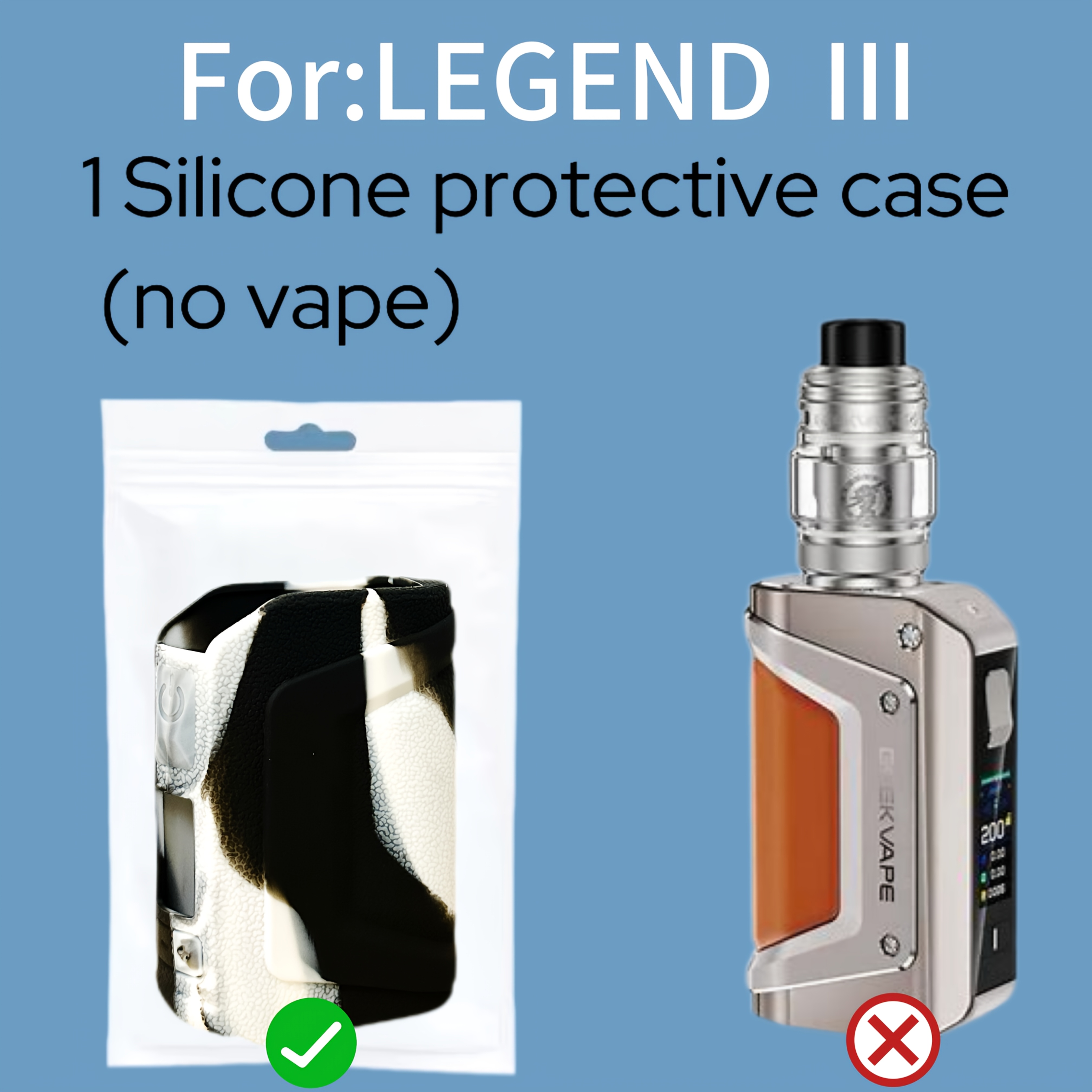 Geekvape Aegis Legend Silicone Case GEEKVAPE Aegis Legend 2 L200 Silicone Protective  Cover GEEKVAPE Aegis Legend 2 L200 Silicone Protective Cover