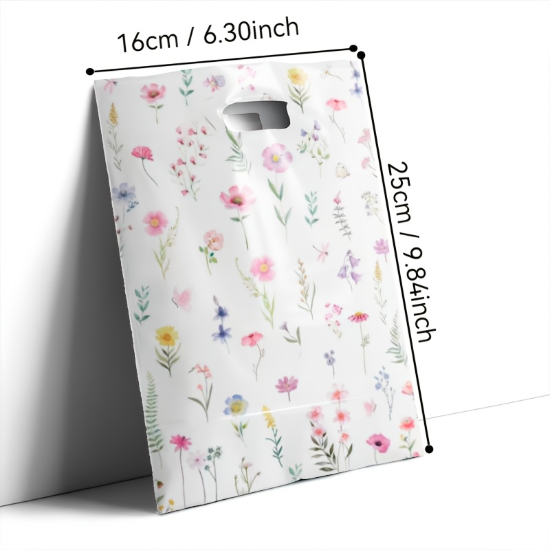Cute Floral Gift Bags, Small Gift Packaging Tote Bags