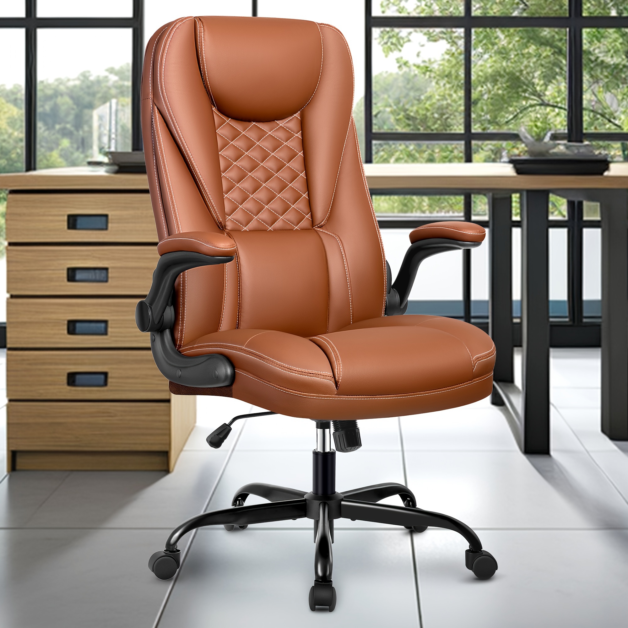 

Felixking Big And Tall Office Chair 400lbs Wide Seat Ergonomic Desk Chair With Lumbar Support Arms High Back Pu Leather Executive Task Computer Chair