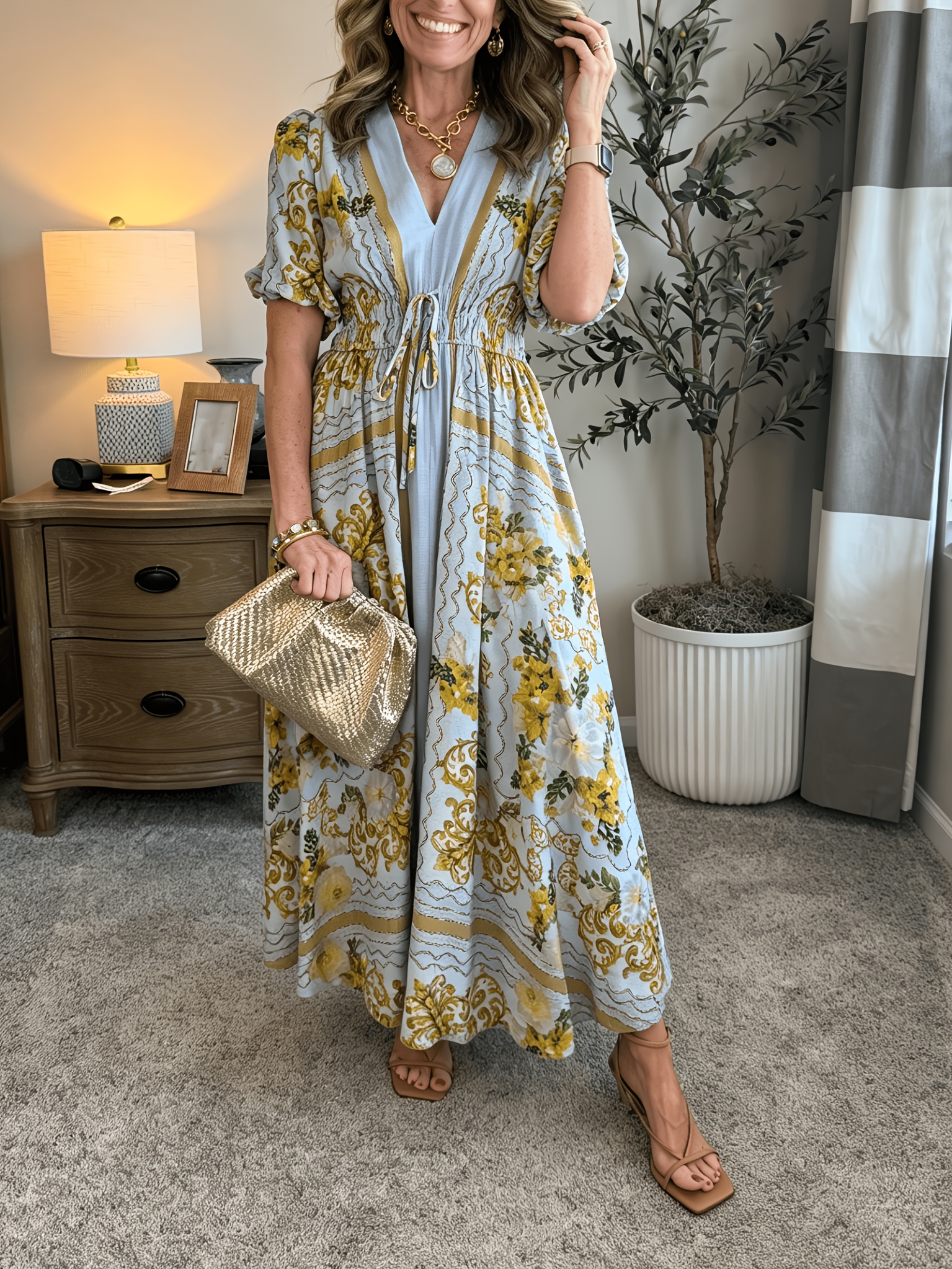 boho vintage dress sold on Temu United States