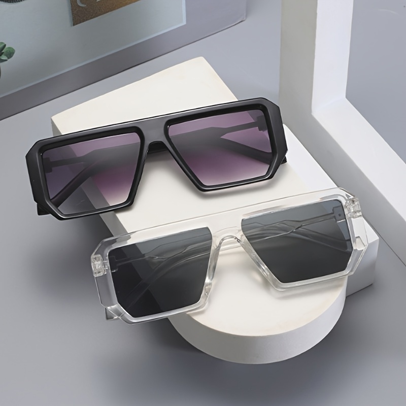 gafas moda cuadradas retro mujeres material policarbonato Temu