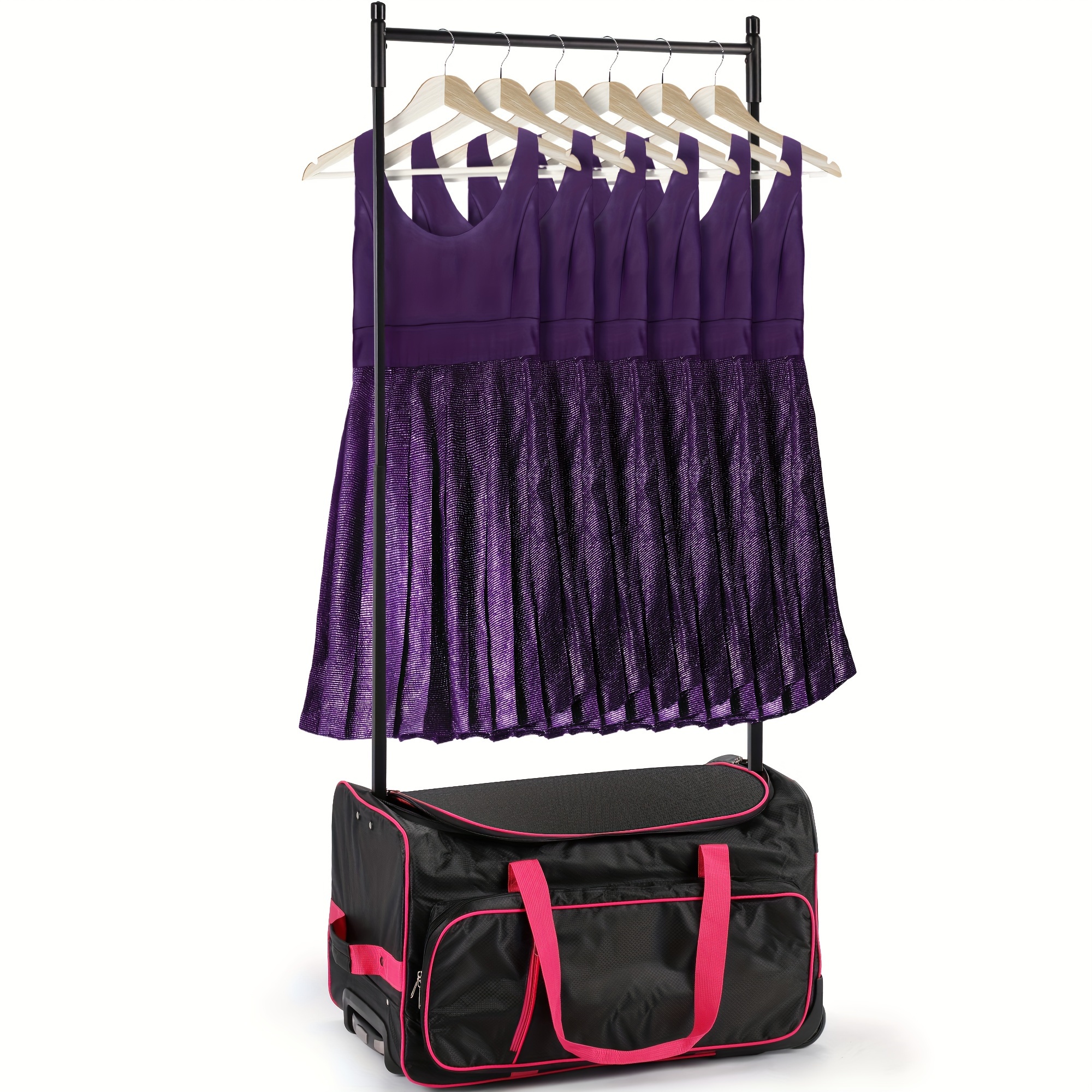 TEMU 1pc Dance Bag With Garment Rack, 23" Dance Duffle Bag With Garment Rack, For Travel, Dance Training