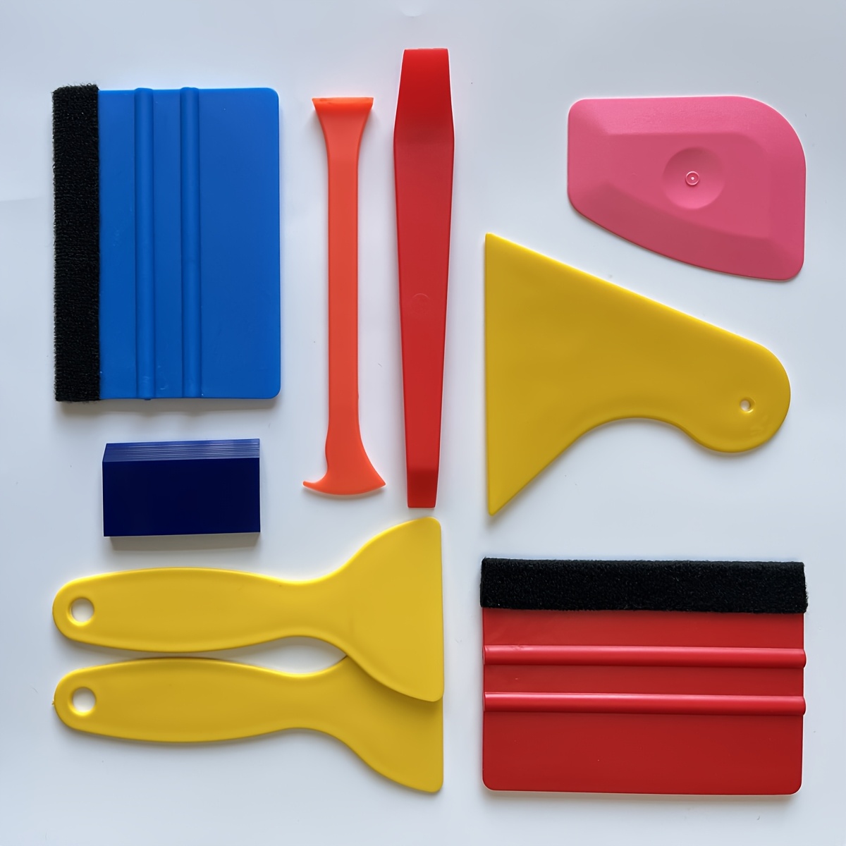 TEMU Professional Automotive Window Tinting Accessory Set, Automotive Exterior Modification And Window Tinting Tool Kit, Includes Felt And Corner