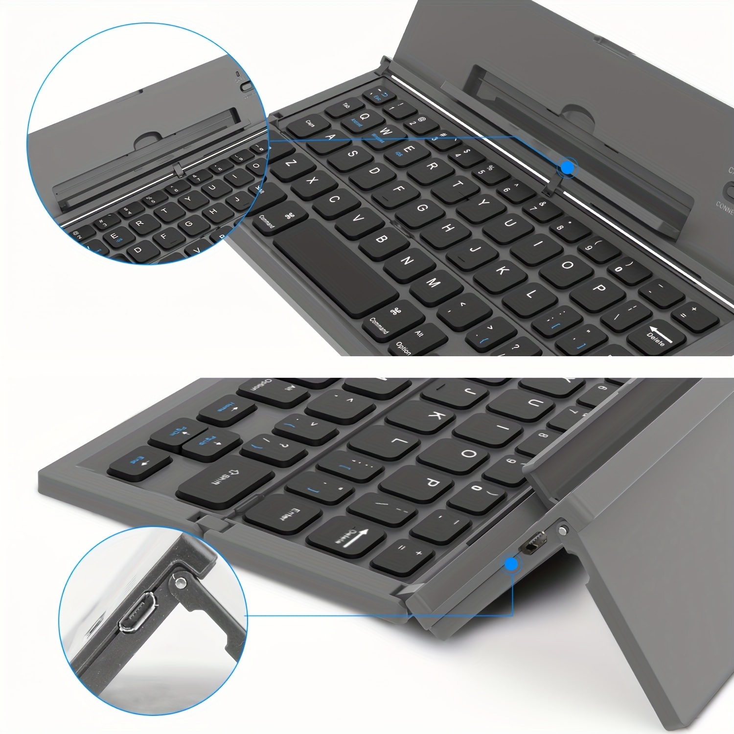   foldable bt keyboard portable wireless keyboard with stand holder details 2