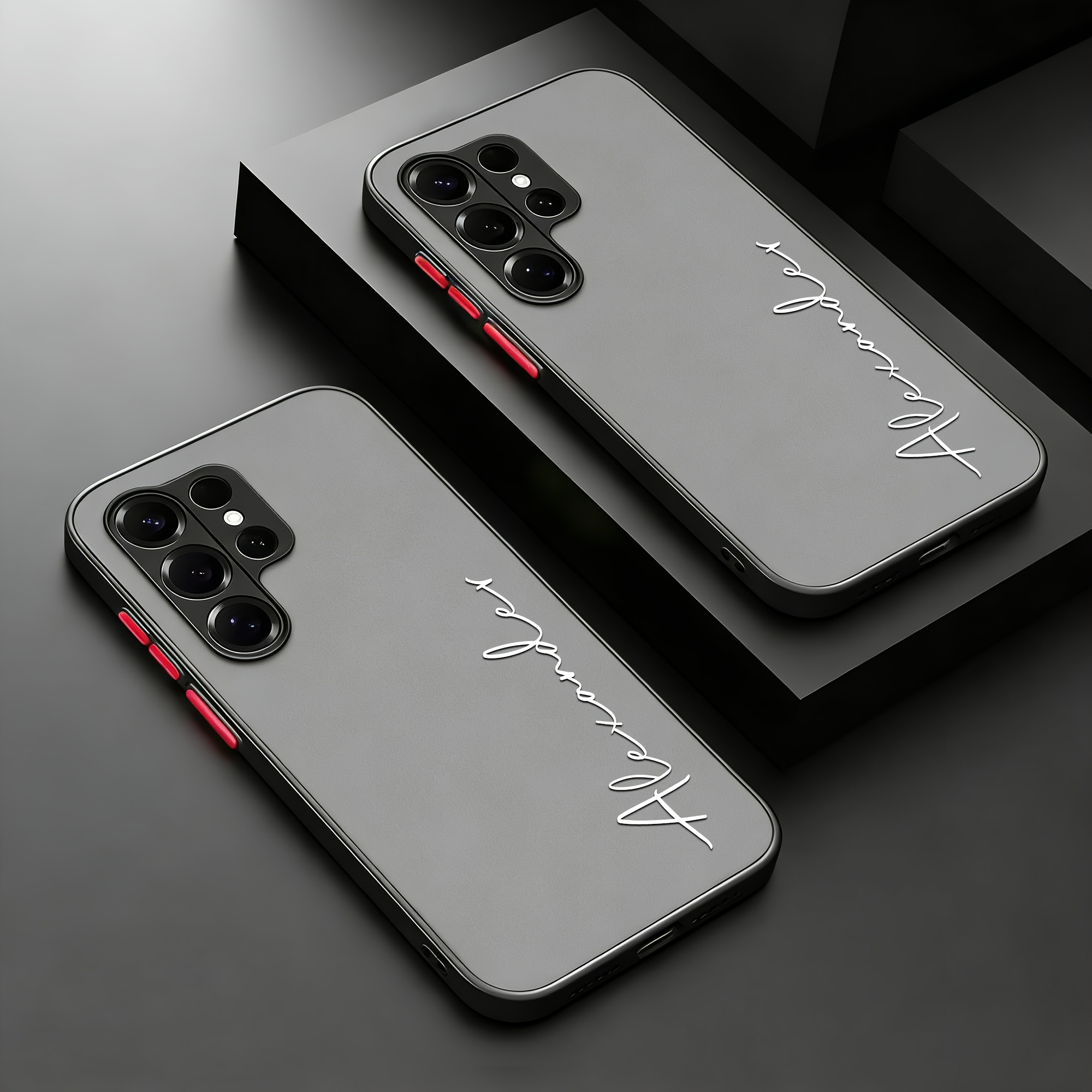TEMU para teléfono: 1 pieza de translúcida mate con personalizado, compatible con for Samsung Galaxy S25 S26 , de PC con bloques de color e impresión