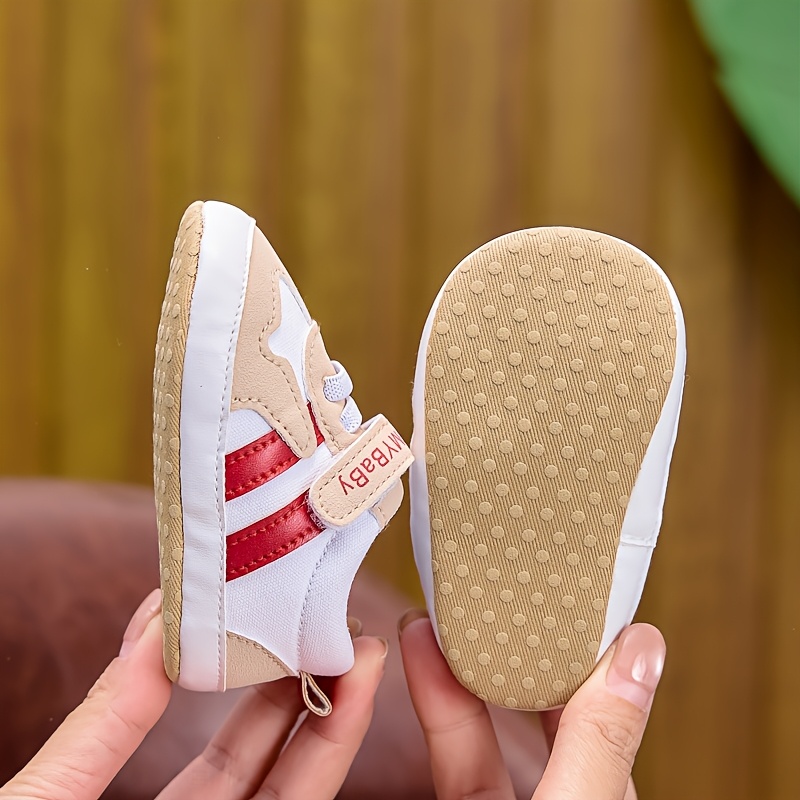 Baby Boy and Girl Casual Sports Shoes | Comfortable and Soft, Suitable for 0-1 Year, Fastener, Fabric Upper and Sole, Perfect for Daily Wear