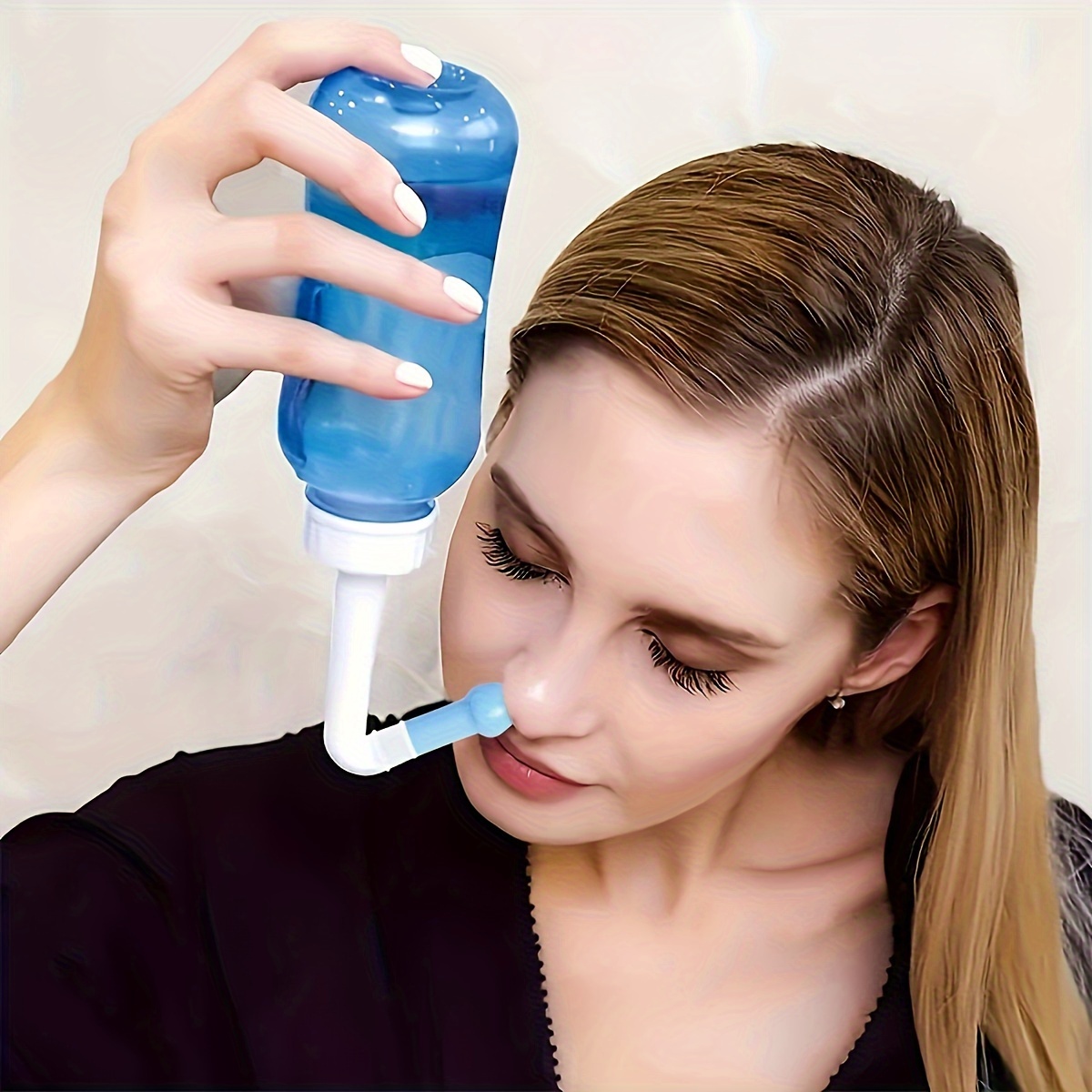 

Effective Nasal Rinse And Cleansing For Adults - Clear Sinuses And Relieve Congestion, Nasal Wash Bottle, Easy Squeeze Comfort Design, Leakproof Adult Nasal Irrigation
