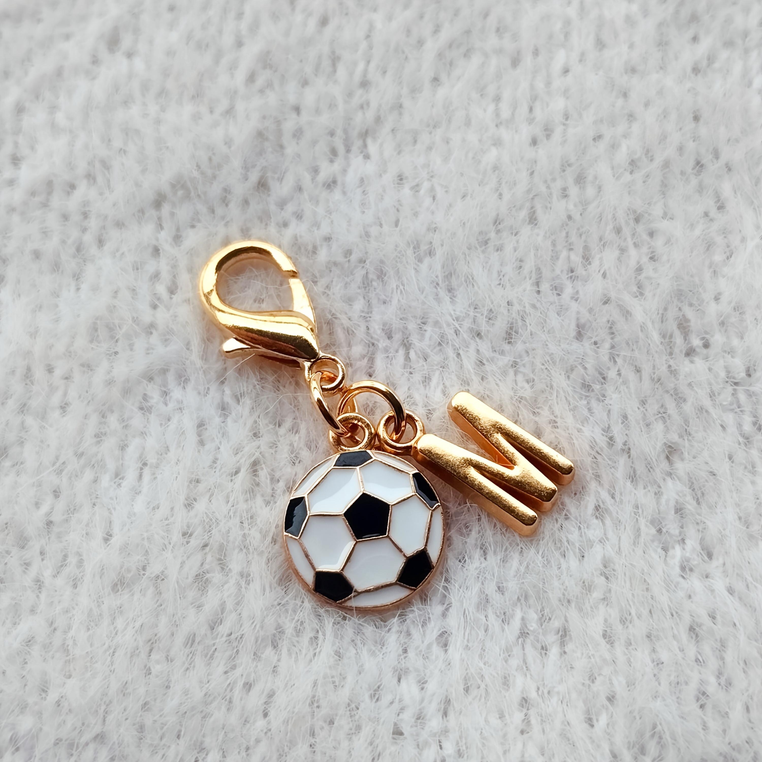 TEMU 1 pz Ciondolo a Forma di da Calcio in di con Portachiavi con Ciondolo a , Accessorio per Borse, Zaini, Portafogli, Portadocumenti, Chiavi 'Auto,