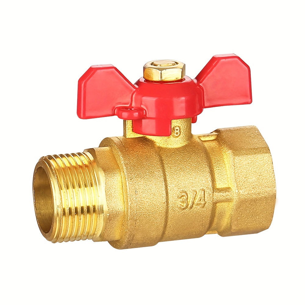 

3/4" Heavy Duty Water Hose Shut Off Valve With - Brass, Heavy Duty, Garden Hose - Suitable For 3/4 Hose Diameters