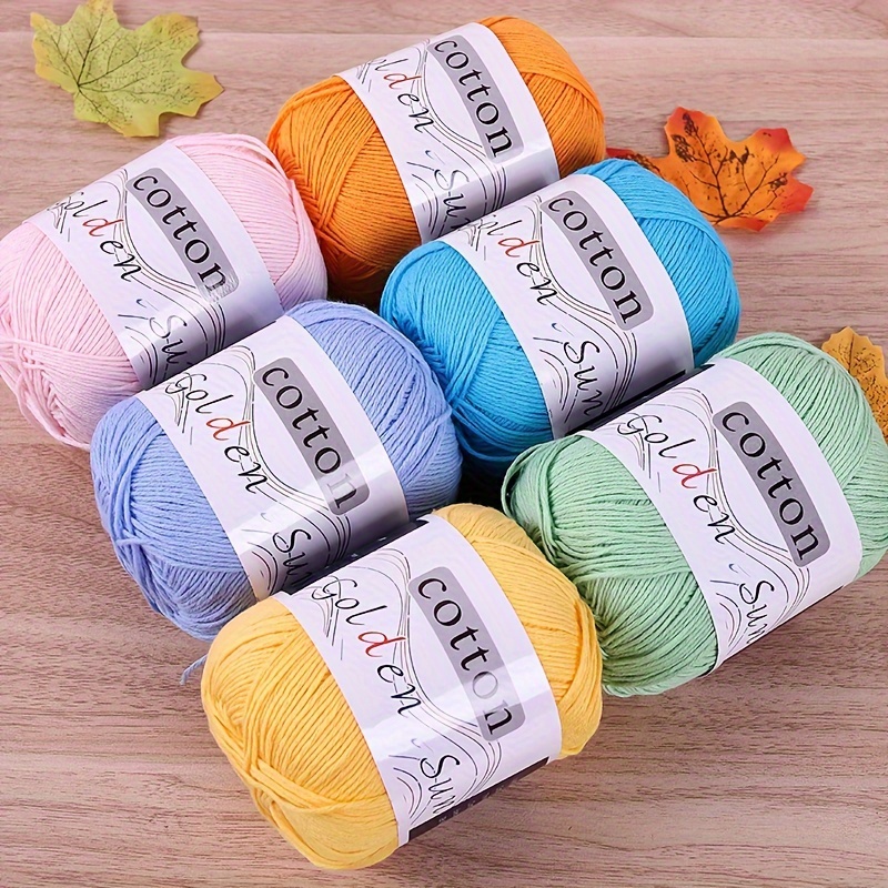 

Ensemble de Fils 100% Coton Charm Elves, 200G - Multicolore Moyen-Fin pour Crochet & Tricot de Pulls, Gilets, Chapeaux, Poupées, Couvertures | 50G Chacun, Pack de 4 Accessoires de Fils pour Quilting