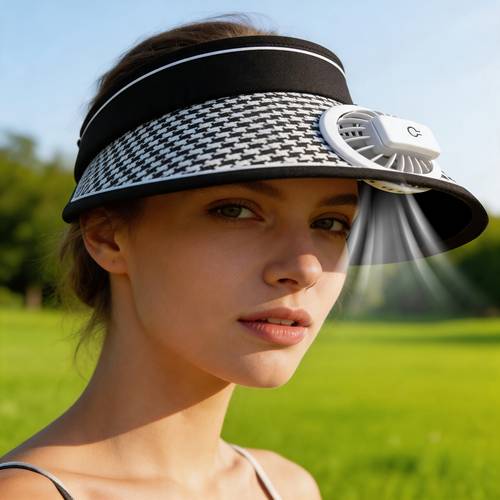 womens sun hat portable casual fan hat full brimmed hat with fan adjustable headband usb rechargeable for 2 5 hours travel outdoor leisure hiking camping