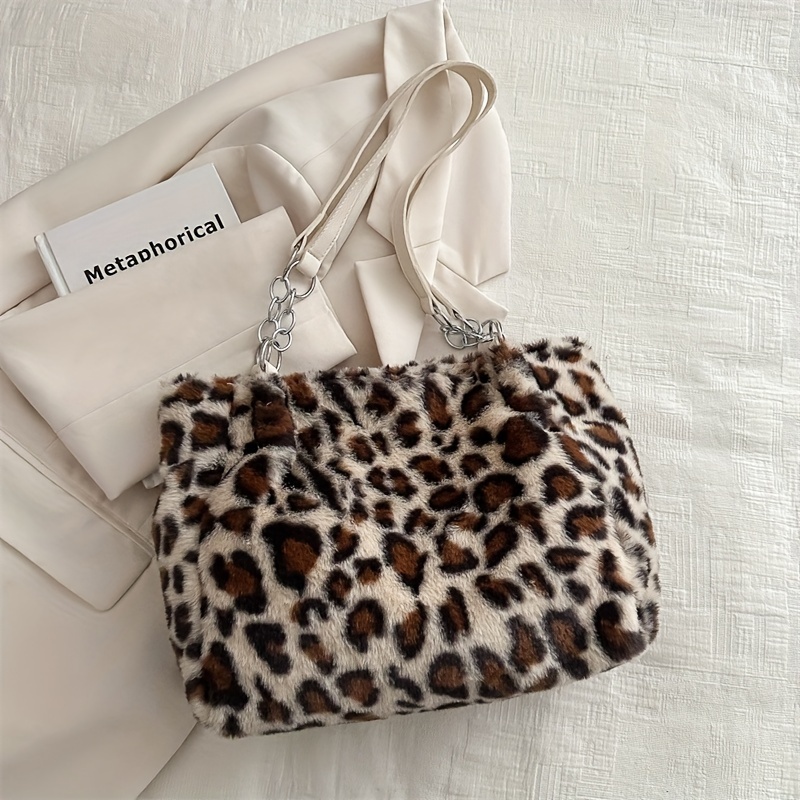 

Vintage Leopard Print Women's Tote Bag For Casual