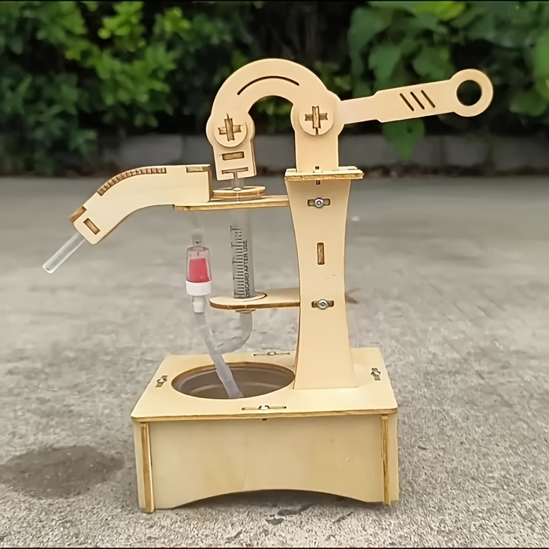 [DIY Science Experiment Kit] DIY Science Experiment Kit - Manual Water Pump & Well Pressure System | Hands-On Hands-Free Pumping, Pressure Gauge & Tube | Educational Physics/Hydraulics Learning, STEM for Schooling & Class