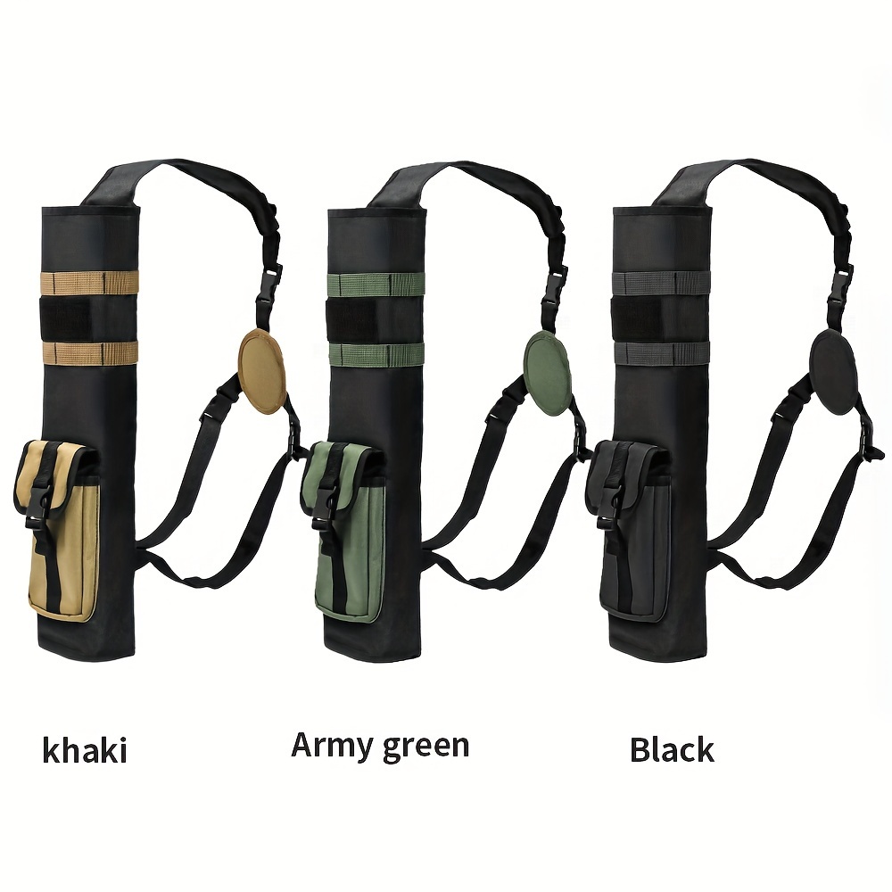 Portable, Large Capacity Archery Quiver with Adjustable Strap - Durable Oxford Cloth, Multi-Functional Tactical Bag for Hunting & Fishing Gear Storage