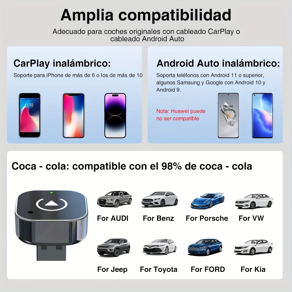 item picture 2 in 1     auto adapter   carplay dongle converter fast   no delay   for iphone   with usb usb c   carplay for     accessory   audio