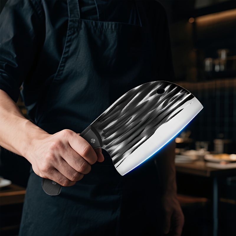 TEMU 1pc Multi-functional Chef's Knife, , Professional Slicer. Ergonomic . Easy Cutting, Perfect For Slicing Meat, Vegetables, And Fruits, This Knife