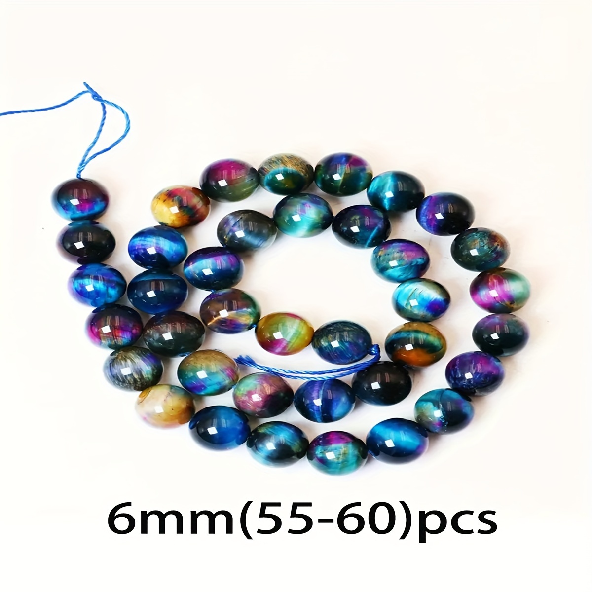 Image of Natural Beautiful Round Tiger Eye Stone Beads In Sizes 6, 8, And 10mm For Bracelets And Jewelry. Perfect For Handmade Additions, Loose Beads Are An Gift Option
