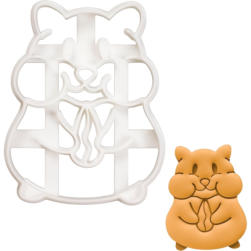 Image of 1pc Hamster Cookie Cutter, Diy Cookie Cutter, Practical Fondant Cutter, Cake Decorating Mold, Decorative Baking Supplies, For Cute Little , Essential Baking Tool For Parties And Gatherings