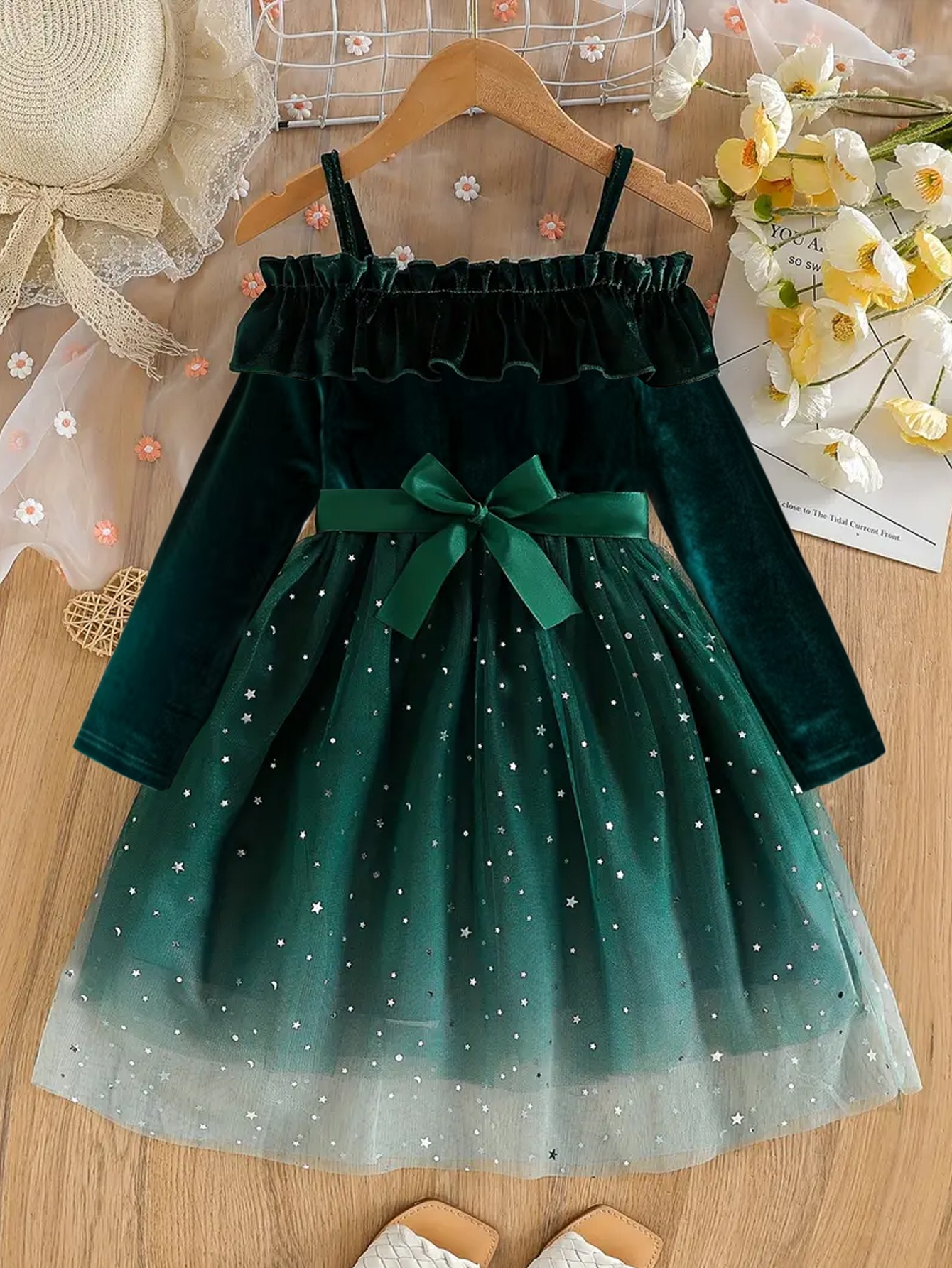 women's tea length formal dresses LaDivine CD0225 Beaded A Line Tea Length Cocktail Dress main image 1