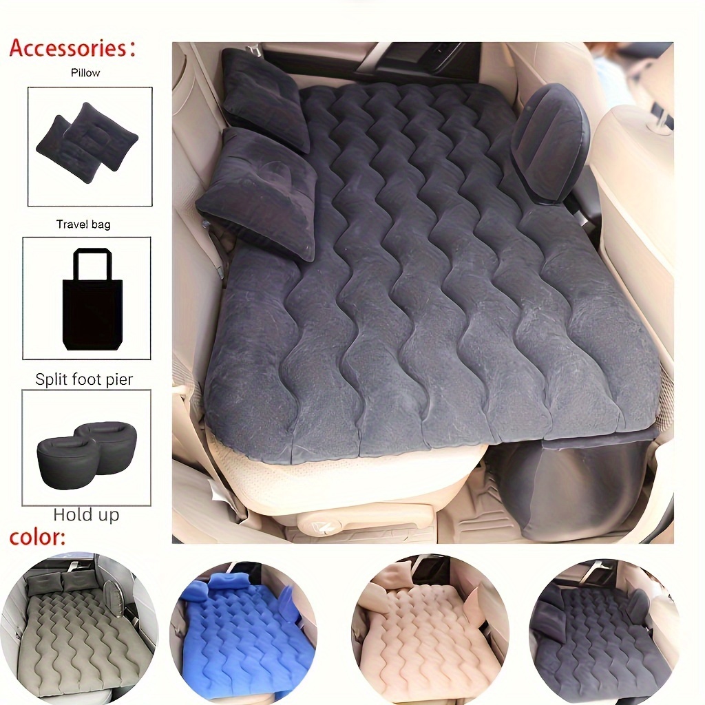 

Inflatable Flocking Mattress, Car Back Seat Mattress, Multi-purpose Sofa Outdoor Camping Cushion