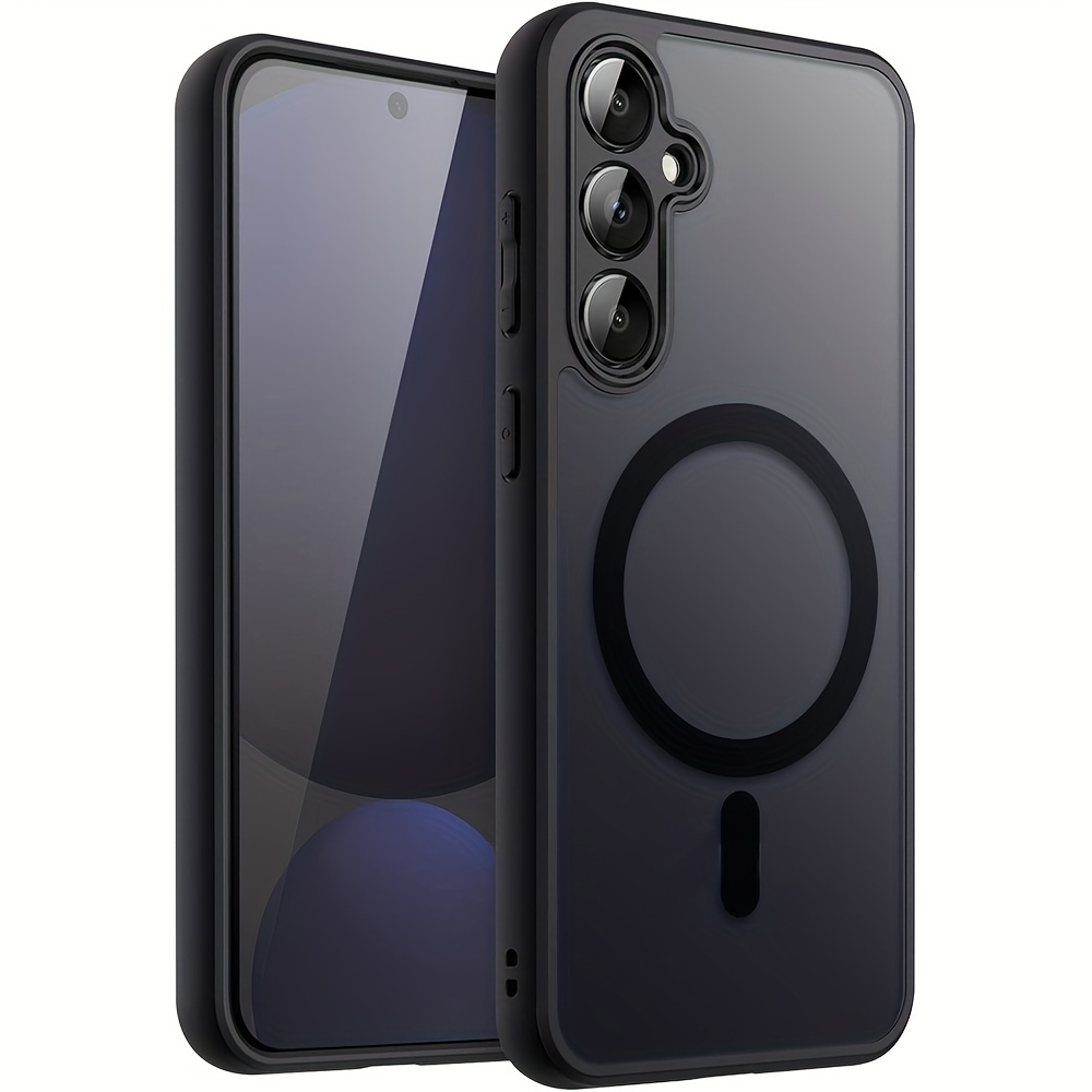 case   for galaxy s25   magnetic adsorption wireless charge camera cover   for galaxy s25   details 1