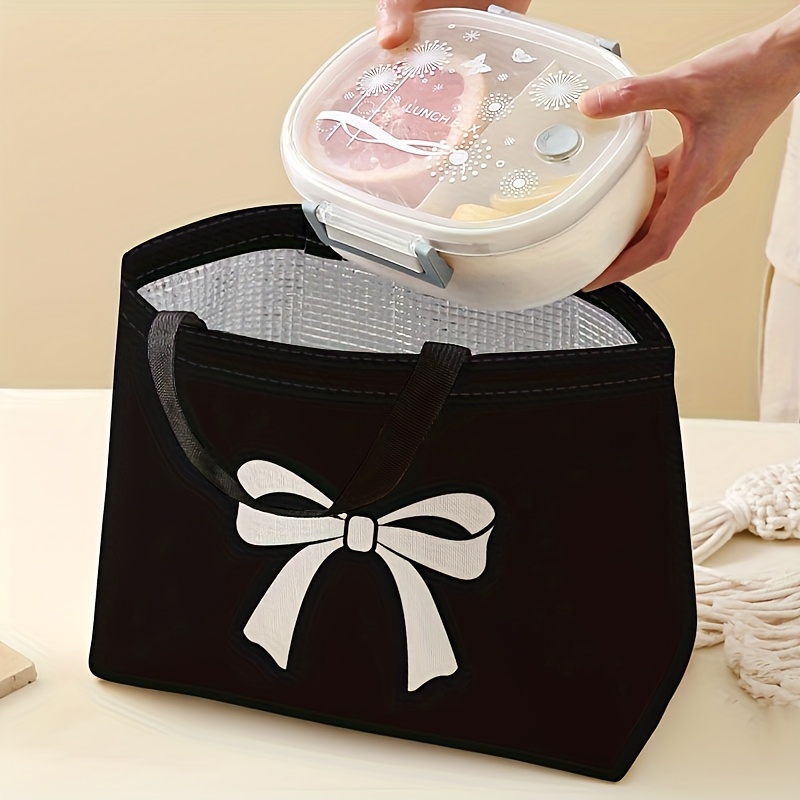 KUBYA Lunchtasche Für Damen & Herren – Isoliert, Auslaufsicher, Mit Tragegriff, 27x16x22,5 Cm, Schwarz