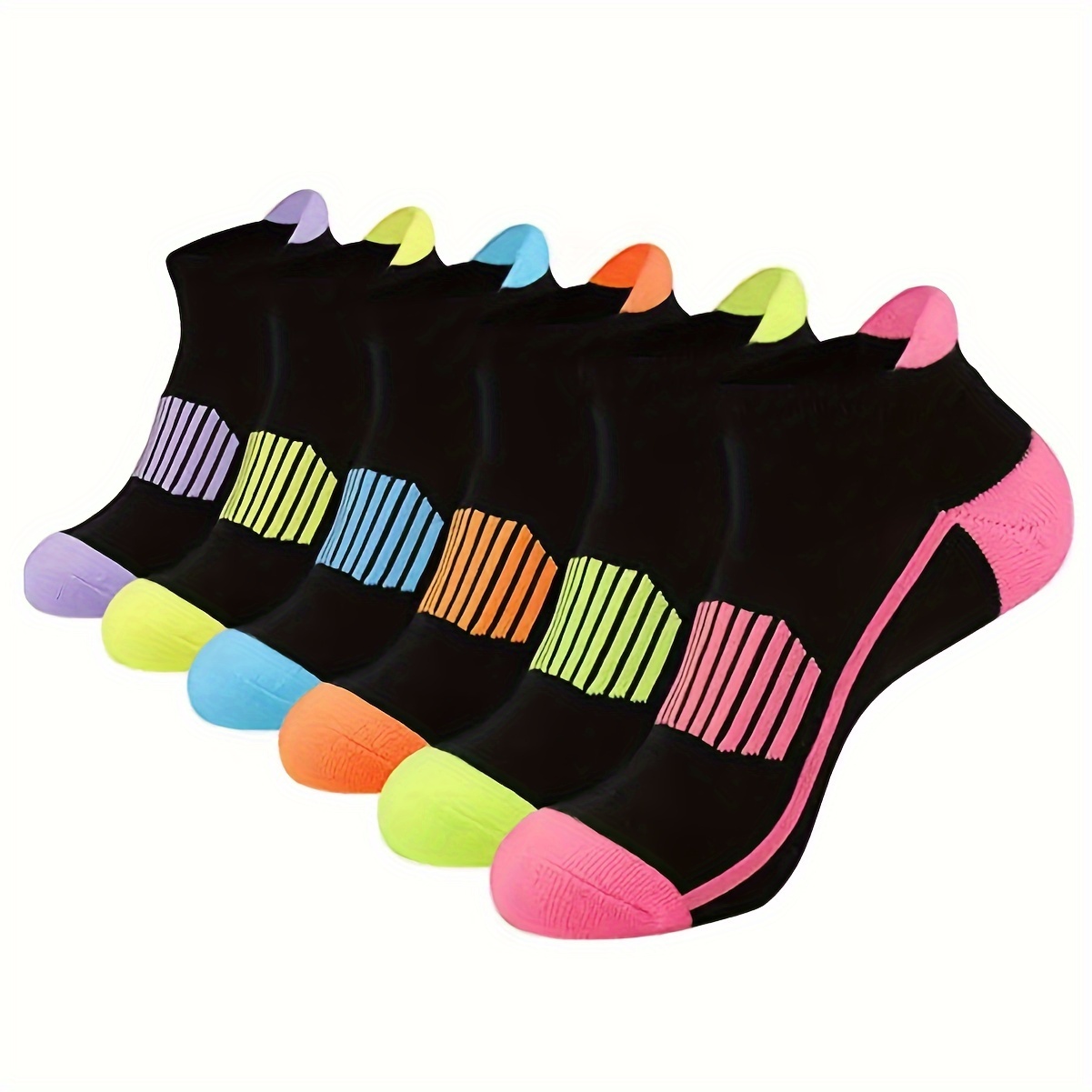 

6 Pairs/12 Pairs Spliced Sports Socks