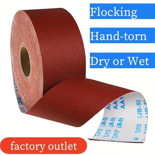 60 600 sandpaper roll tearable emery cloth suitable for metal glass automotive and woodworking 3 66 inches wide 39 37 inches long 118 inches long made from durable paper material