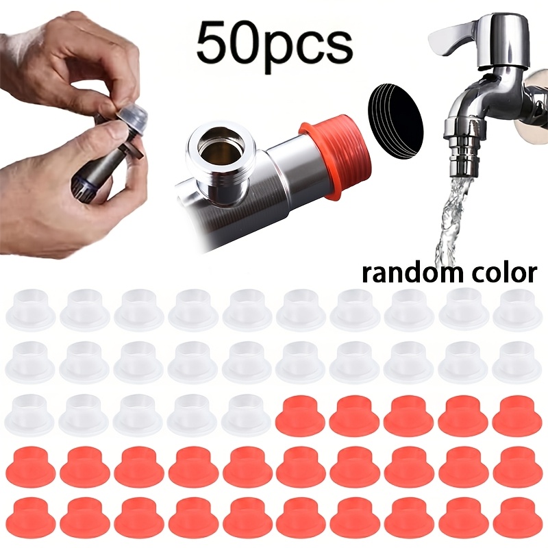 50pcs Faucet Washers Sealing Gaskets - Leakproof And Heat-resistant Washers For Hot And Cold Water Pipes, Durable Plumbing Repair
