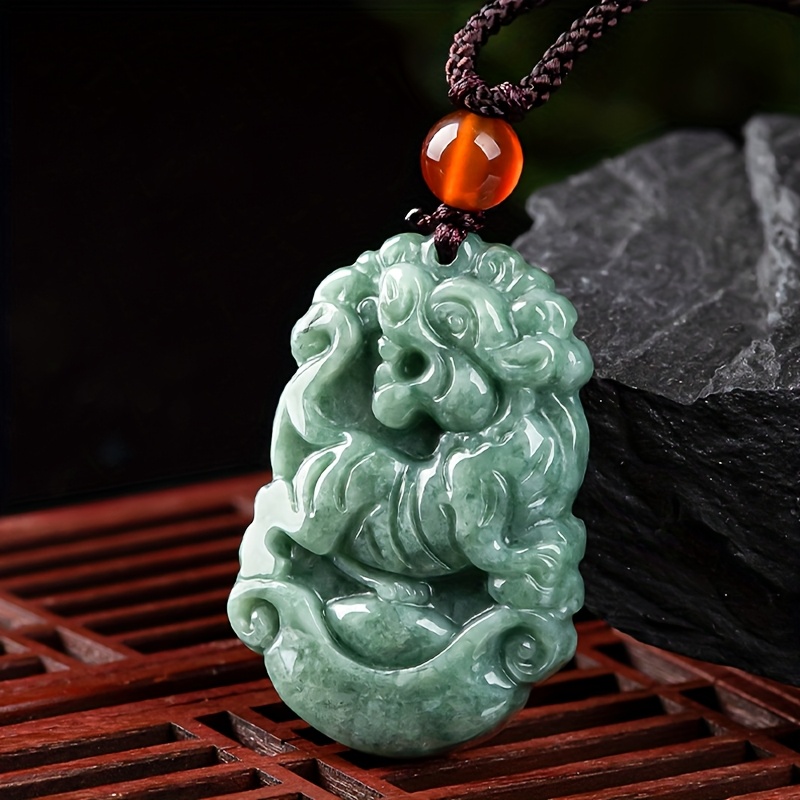 Natural Stone Zodiac Pendant Necklace, Hand Carved, Unisex