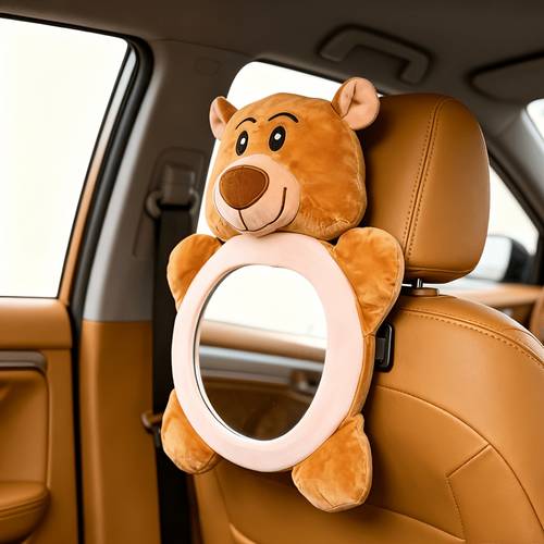 brown bear mirror child car seat baby observation mirror infant reflective mirror car rearview mirror toy