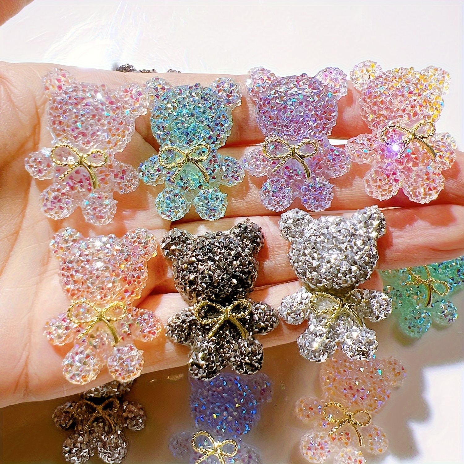 

Diy Resin Bear Charms For Phone Cases, Hair Clips & Shoe Buckles - Flat Back Alloy With