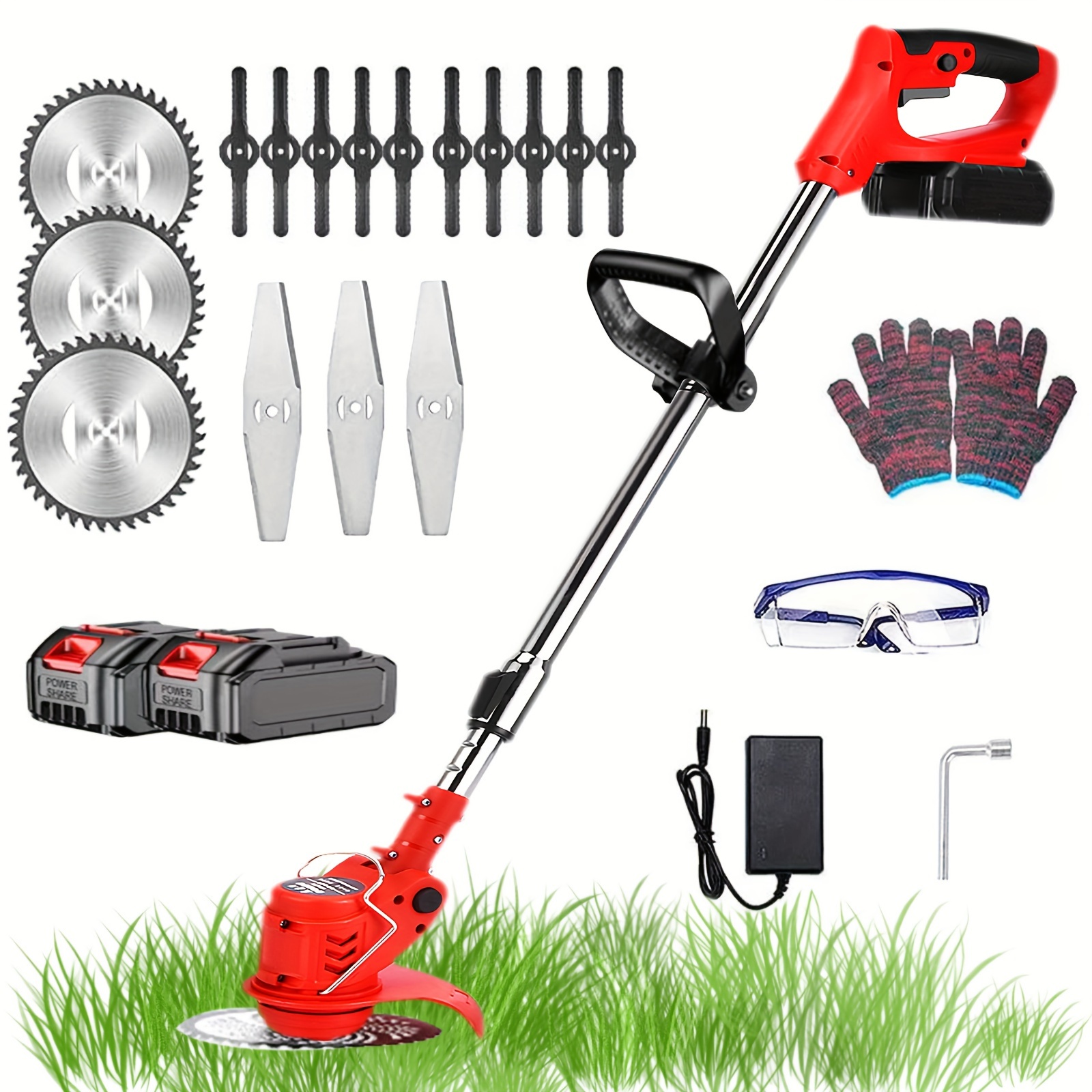 

Lawn Mower, Mower, Cordless Lawn Mower, 3-in-1 Multi-purpose Lawn Mower, Yard And Garden Lawn Care Lawn Mower, Shrubs Around The Yard (3 Colors Available)