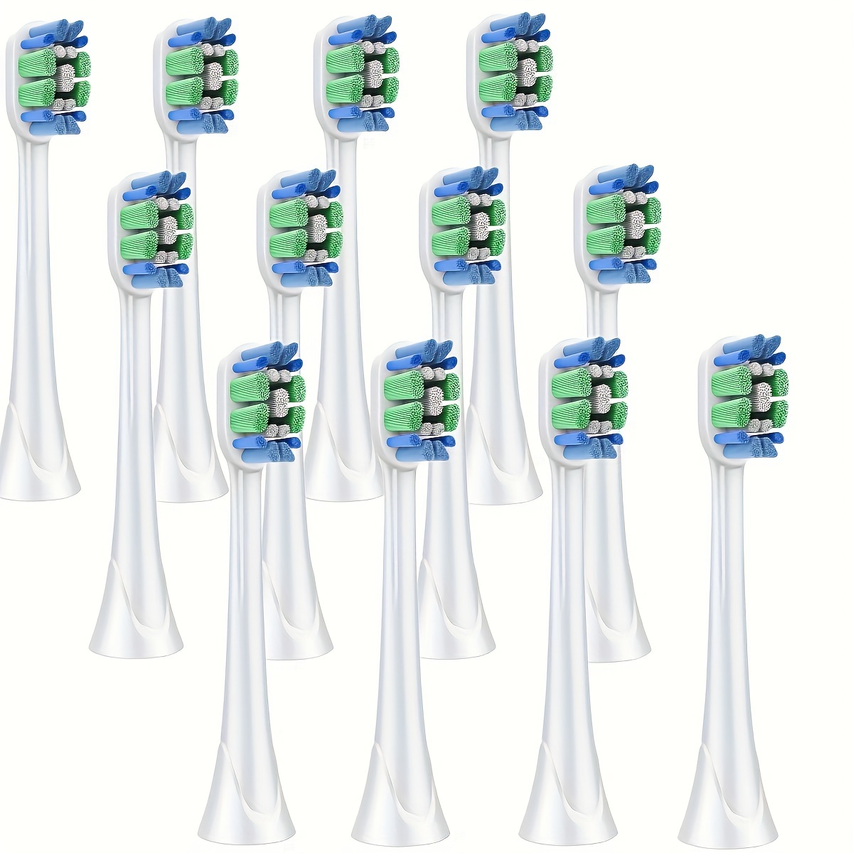 

4pcs/12pcs Toothbrush Heads For Philips For Sonicare, Replacement Brush Heads Protective Cover Soft Dupont Bristles Electric Toothbrush Replacement Heads For Oral Health For Philips