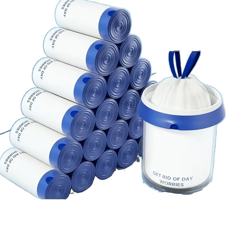 TEMU Sacs Poubelle Manuels Épais 20L Grande Capacité Durables Sacs à Ordures de Cuisine Disponibles en 2 Sets 3 Sets 5 Sets Pack